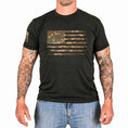 Load image into Gallery viewer, Men's Camo American Flag Patriotic T-Shirt