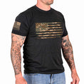 Load image into Gallery viewer, Men's Camo American Flag Patriotic T-Shirt