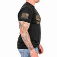 Load image into Gallery viewer, Men's Camo American Flag Patriotic T-Shirt