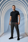 Load image into Gallery viewer, Red Skull Logo Embroidered Joggers