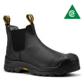 Load image into Gallery viewer, ROCKROOSTER Beaufort Men's Black 6 inch Composite Toe Pull-on Leather Work Boots VAK630