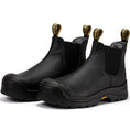 Load image into Gallery viewer, ROCKROOSTER Beaufort Men's Black 6 inch Composite Toe Pull-on Leather Work Boots VAK630