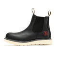 Load image into Gallery viewer, ROCKROOSTER Capitola Men's 6 inch Black Steel Toe Wedge Work Boots SAP101