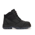 Load image into Gallery viewer, ROCKROOSTER Crisson Black 6 inch Zip sided Steel Toe Leather Work Boots AK050BK