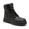 Load image into Gallery viewer, ROCKROOSTER Roslyn Black 7 inch Zip-sided Composite Toe Leather Work Boots CP245Z