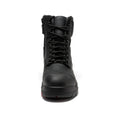 Load image into Gallery viewer, ROCKROOSTER Roslyn Black 7 inch Zip-sided Composite Toe Leather Work Boots CP245Z
