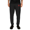 Load image into Gallery viewer, Red Skull Logo Embroidered Joggers
