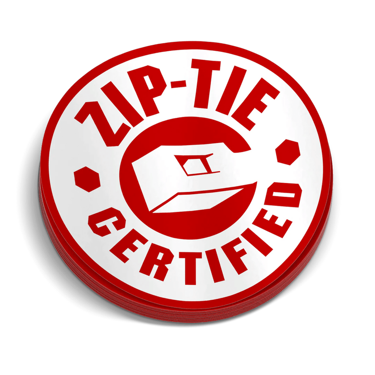 Zip Tie Hard Hat Decal