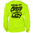 Load image into Gallery viewer, Crazy - Long Sleeve Hi-Vis T-Shirt
