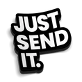 Load image into Gallery viewer, Just Send It Hard Hat Decal
