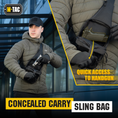 Load image into Gallery viewer, M-Tac LEFT-HANDED Tactical Sling Bag for Men with Holster
