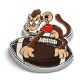 Load image into Gallery viewer, Monkey Football Hard Hat Decal
