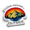Load image into Gallery viewer, Peeing Outside Hard Hat Decal
