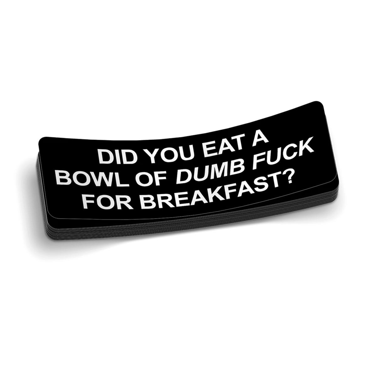 Bowl Of Dumb Hard Hat Decal