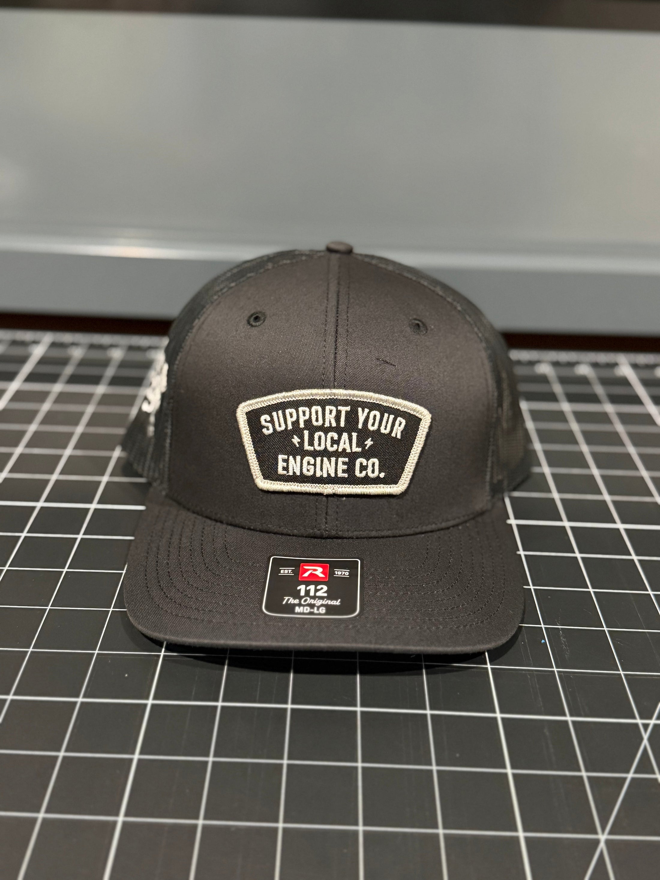Support Your local Engine Co. Black R112