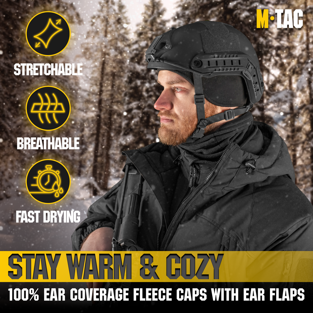 M-Tac Tactical Earflaps Beanie (270 g/m2)