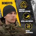 Load image into Gallery viewer, M-Tac Grid Fleece Beanie  Breathable Hat Lightweight Scull Cap
