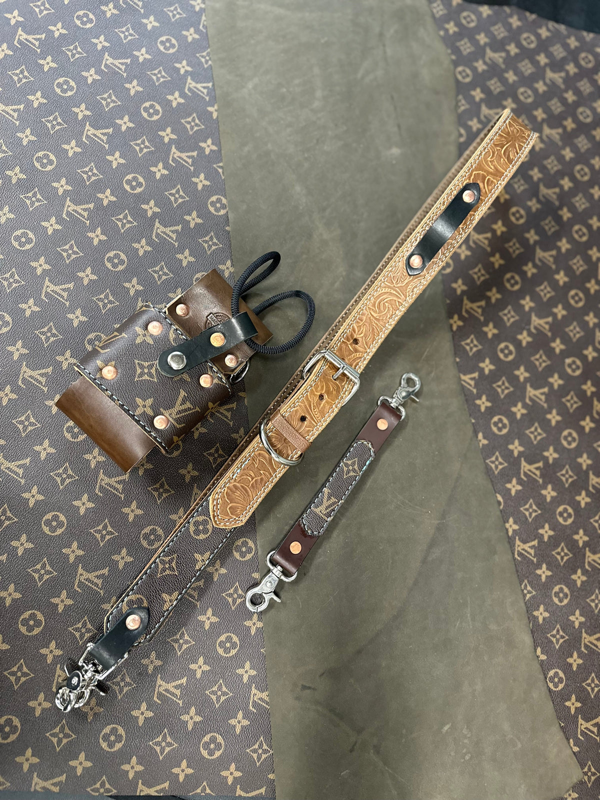 Designer Monogram x Tooled Radio strap set