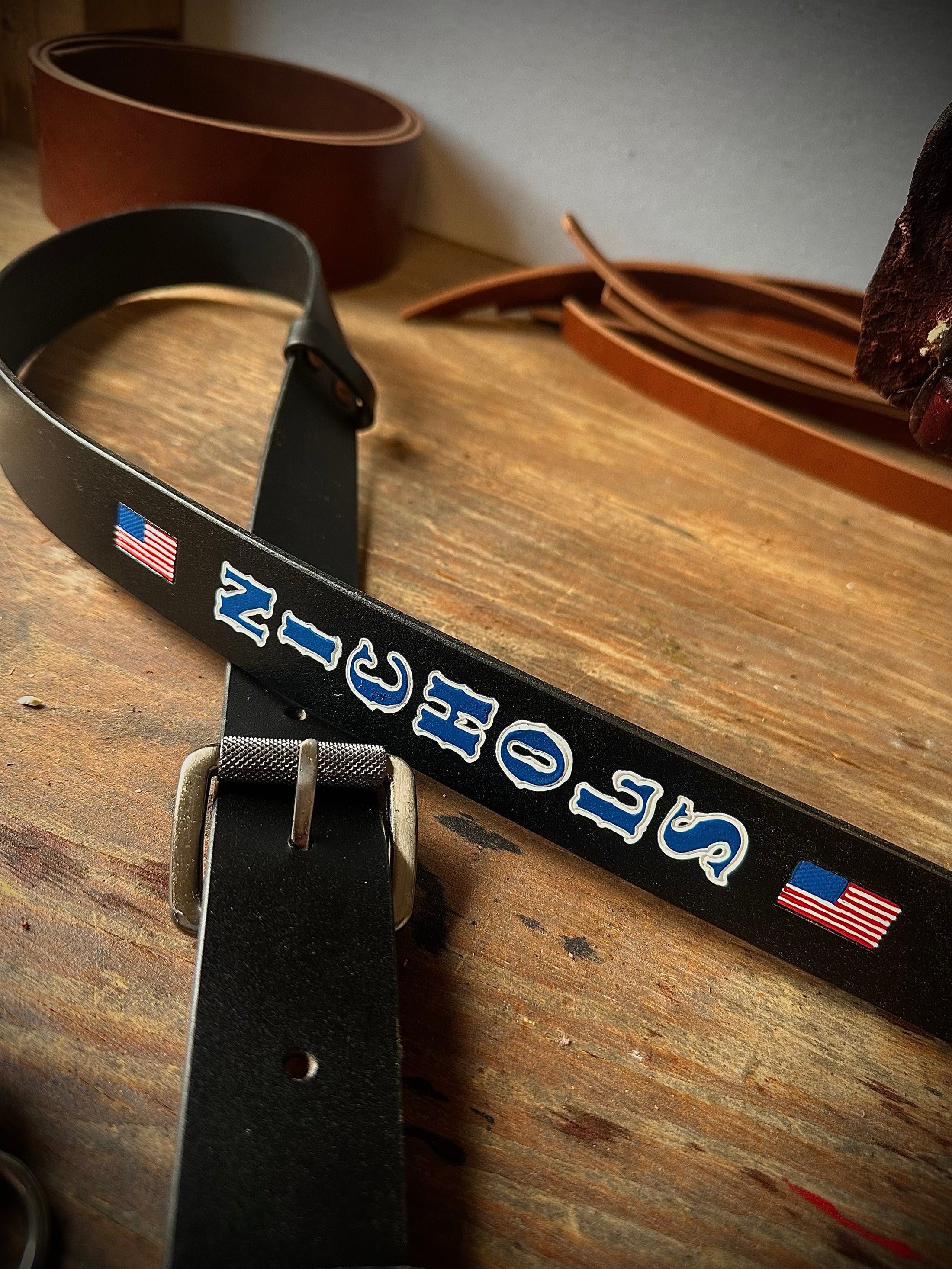 “SEMI PRO” CUSTOM LEATHER RADIO STRAP