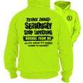 Load image into Gallery viewer, Should Stop Expecting - Safety Yellow Hoodie

