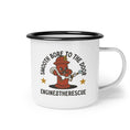 Load image into Gallery viewer, Smooth Bore To The Door Enamel Camp Cup
