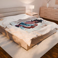 Load image into Gallery viewer, Sweeney clouds  Velveteen Plush Blanket
