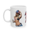 Load image into Gallery viewer, Dunne red, white and blue Ceramic Mug, (11oz, 15oz)
