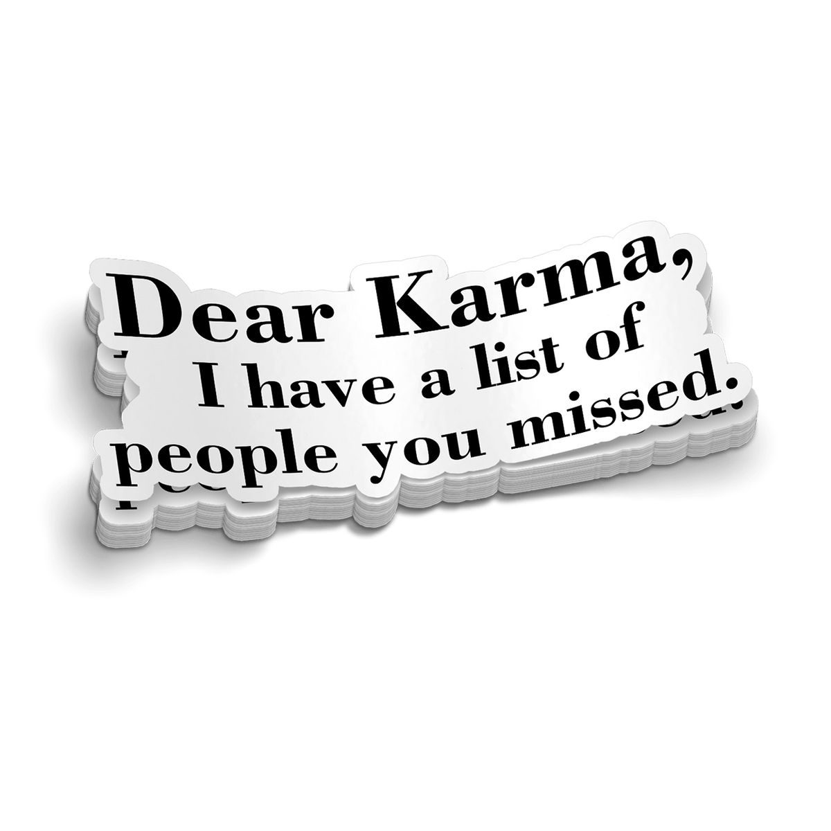 Karma Hard Hat Decal