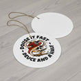 Load image into Gallery viewer, Deuce and a Half Ceramic Ornament, 4 Shapes
