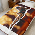 Load image into Gallery viewer, Tate fire Velveteen Plush Blanket
