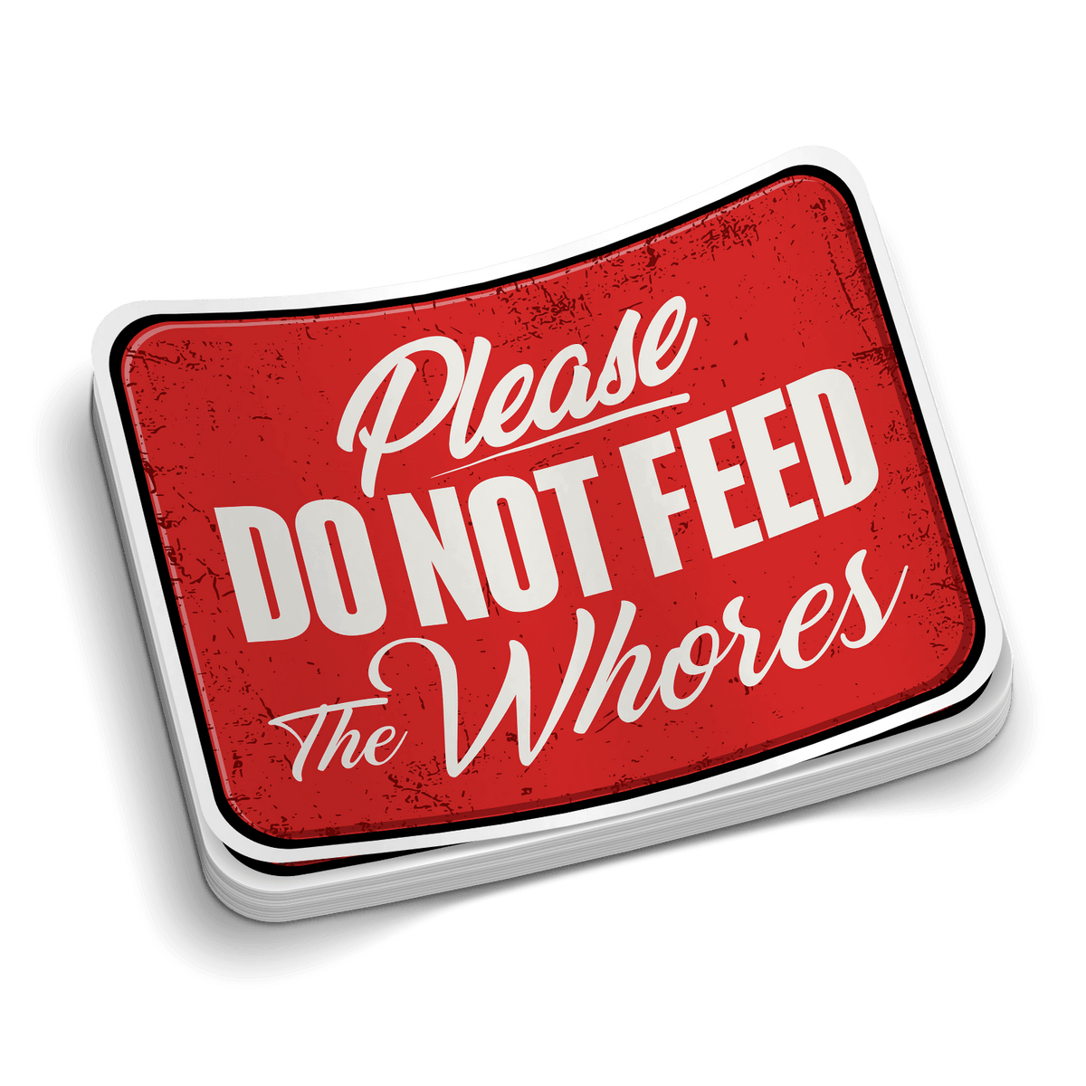 Do Not Feed - Hard Hat Decal