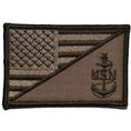 Load image into Gallery viewer, Navy SCPO Senior Chief Petty Officer USA Flag - 2.25x3.5 Patch
