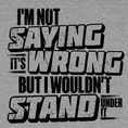 Load image into Gallery viewer, I Wouldn't Stand Under It - Safety T-Shirt
