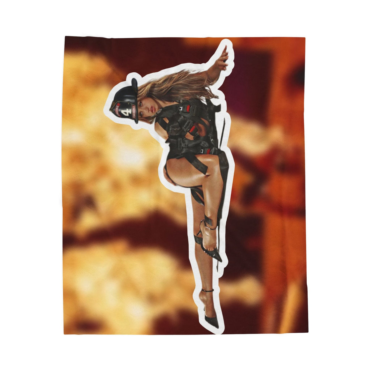 Tate fire Velveteen Plush Blanket