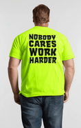 Load image into Gallery viewer, Nobody Cares - Safety Yellow T-Shirt
