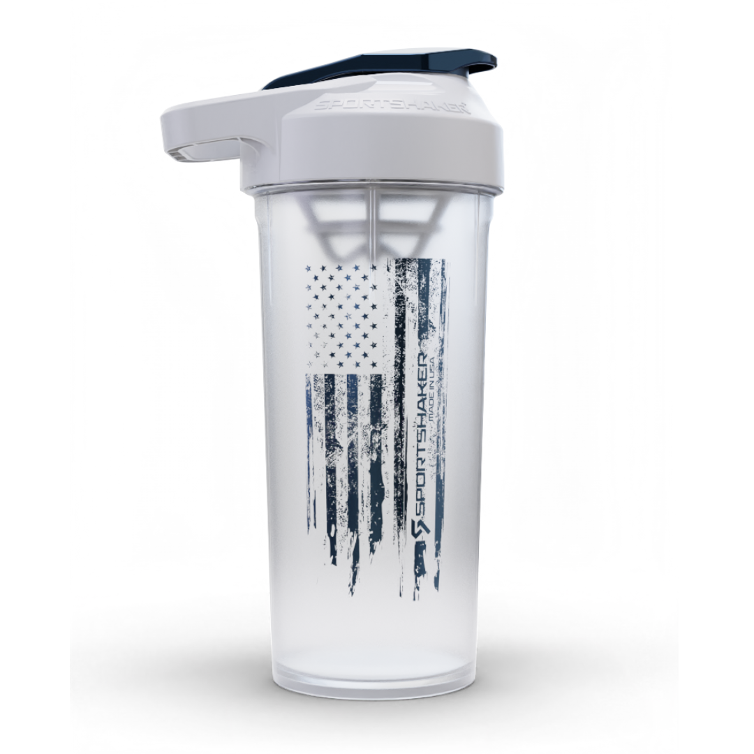 We The People Frosted White Shaker Bottle