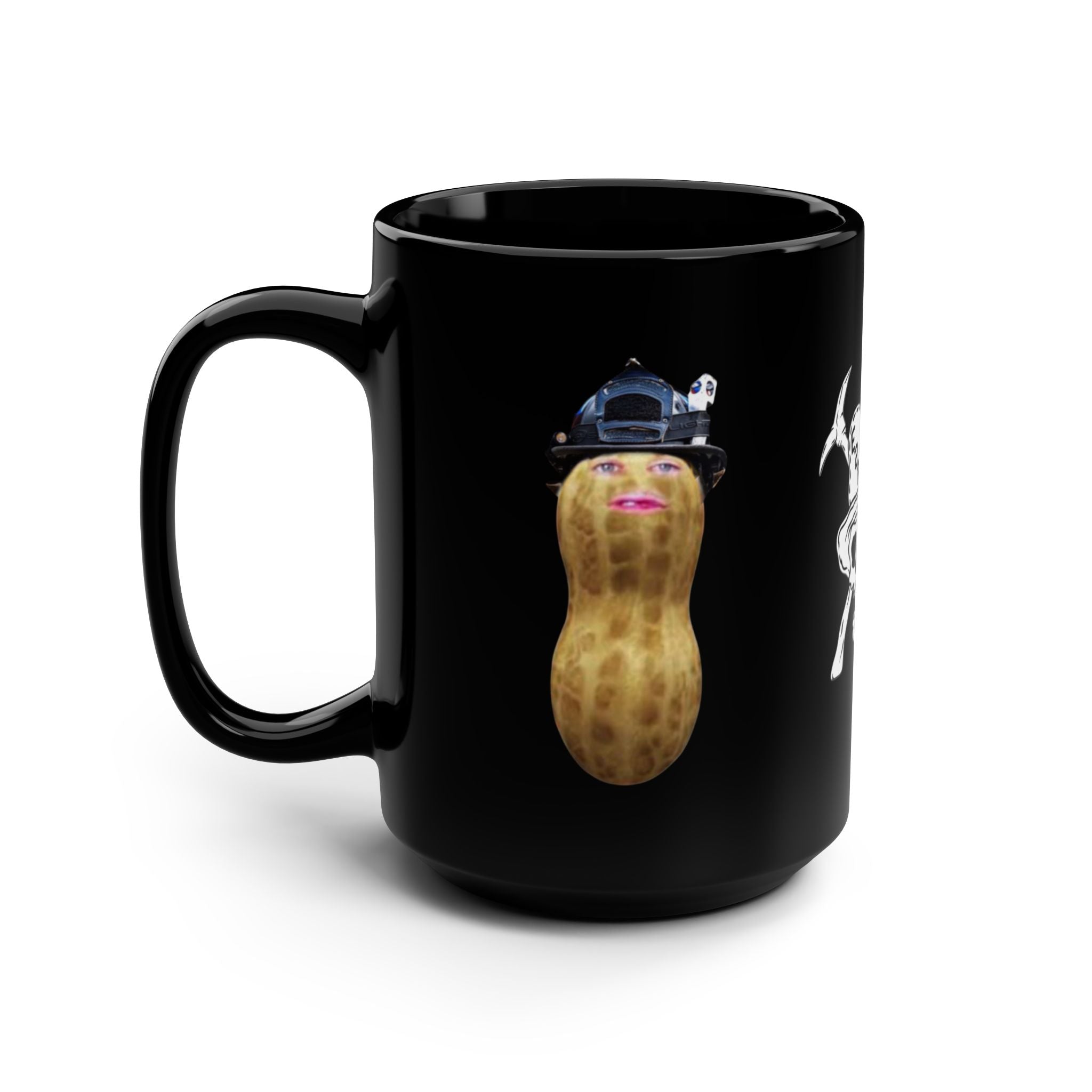 Burnt peanut Black Mug, 15oz