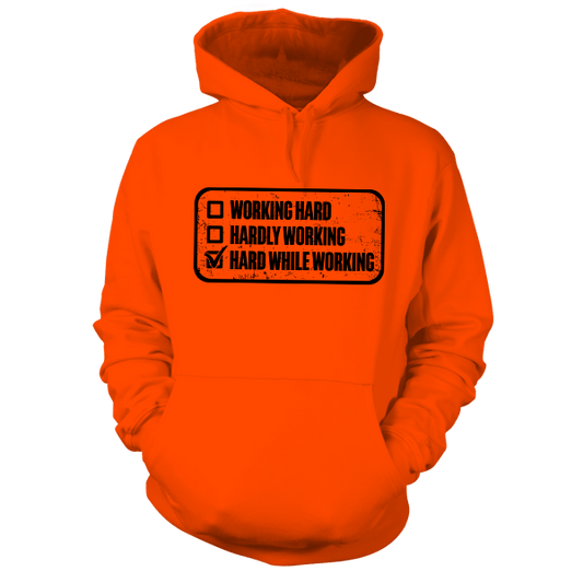 Working Hard - Safety Yellow Hoodie