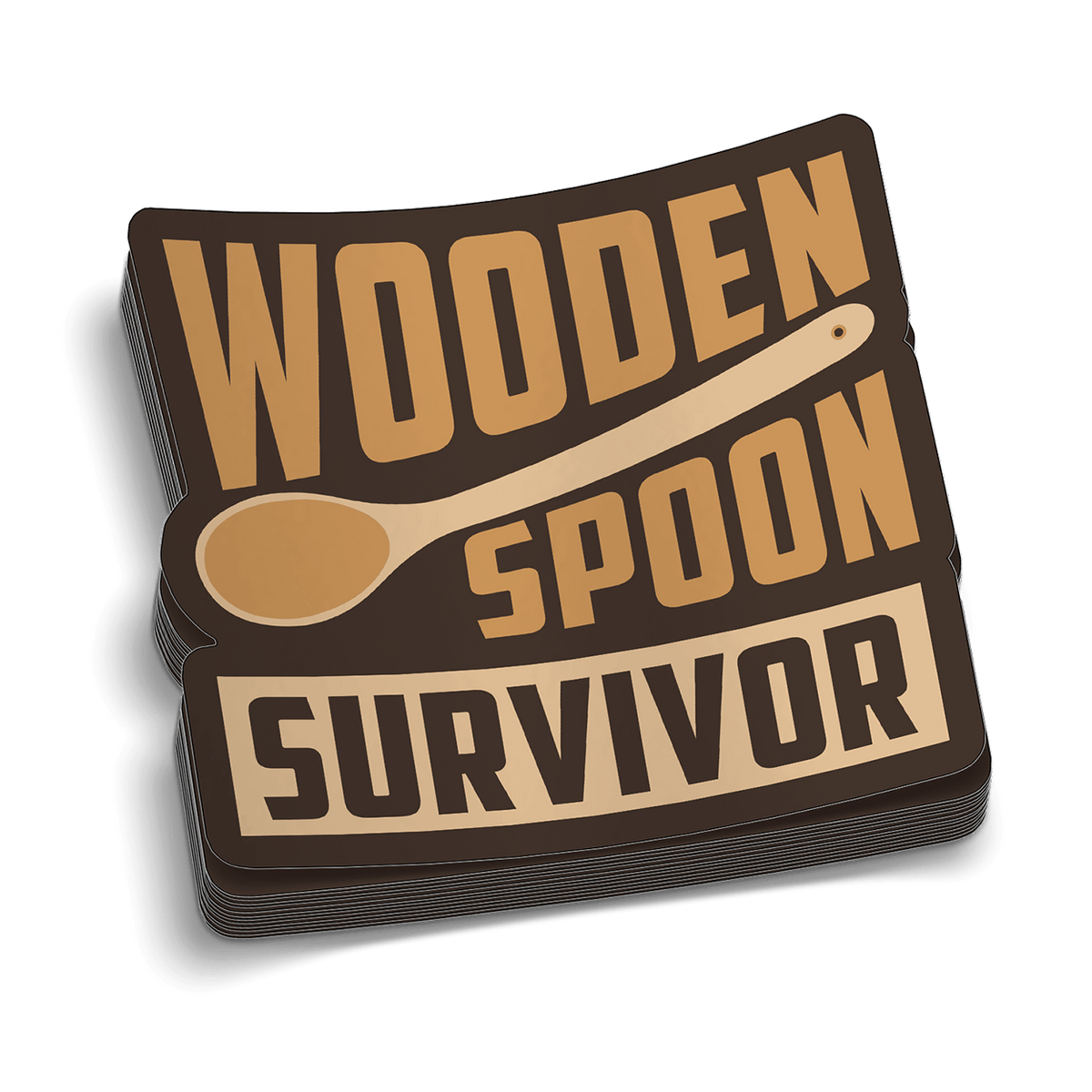 Wooden Spoon Hard Hat Decal