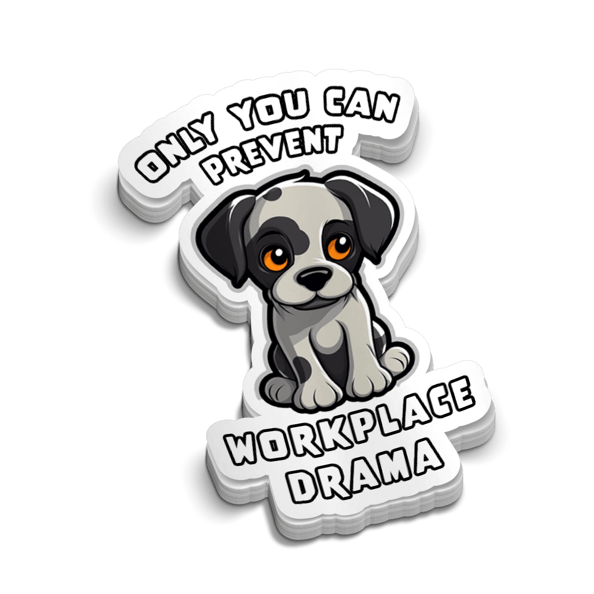 Drama - Hard Hat Decal