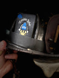 Load image into Gallery viewer, Catchin' Jobs - Leather Helmet Card
