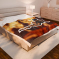 Load image into Gallery viewer, Tate fire Velveteen Plush Blanket
