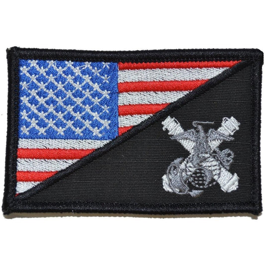 USMC Artillery USA Flag - 2.25x3.5 Patch
