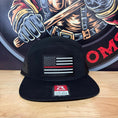 Load image into Gallery viewer, Thin Red Line American Flag PVC Patch Hat
