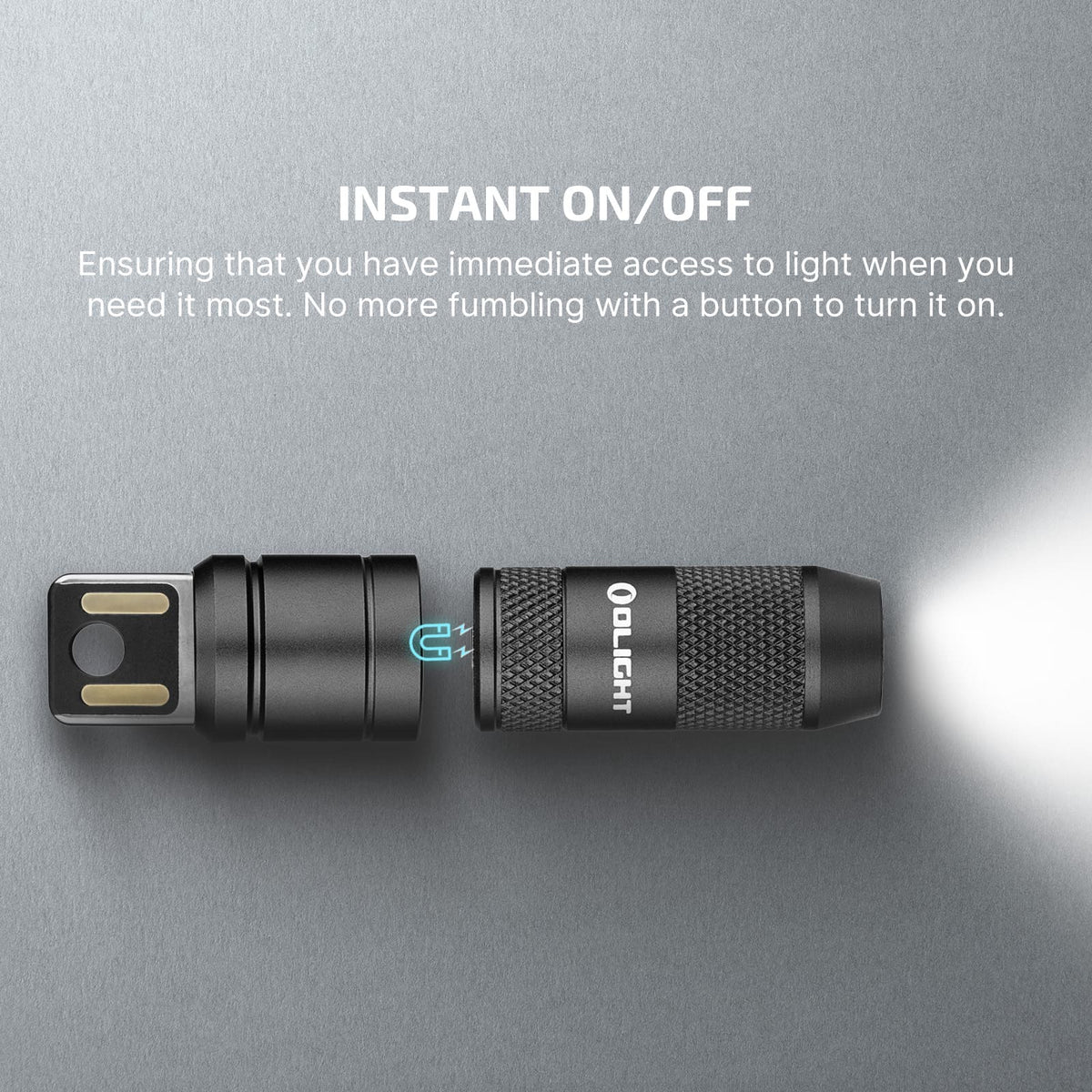 Olight iMini 2 Rechargeable Magnetic Mini Flashlight 50 Lumens EDC Keychain Light