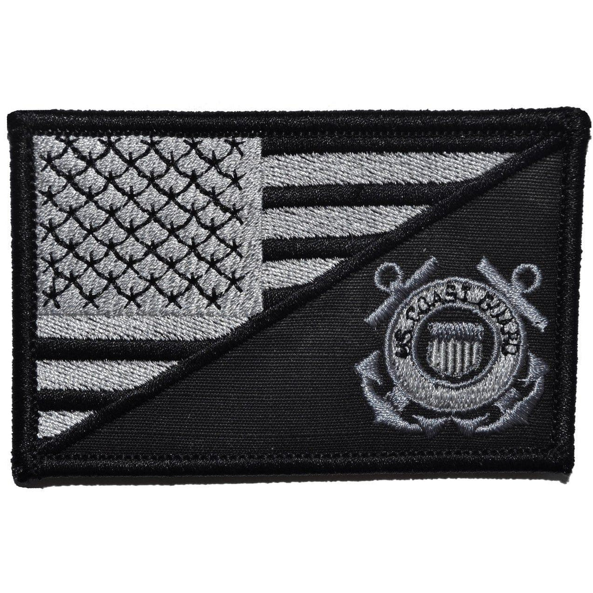 Coast Guard USA Flag - 2.25x3.5 Patch