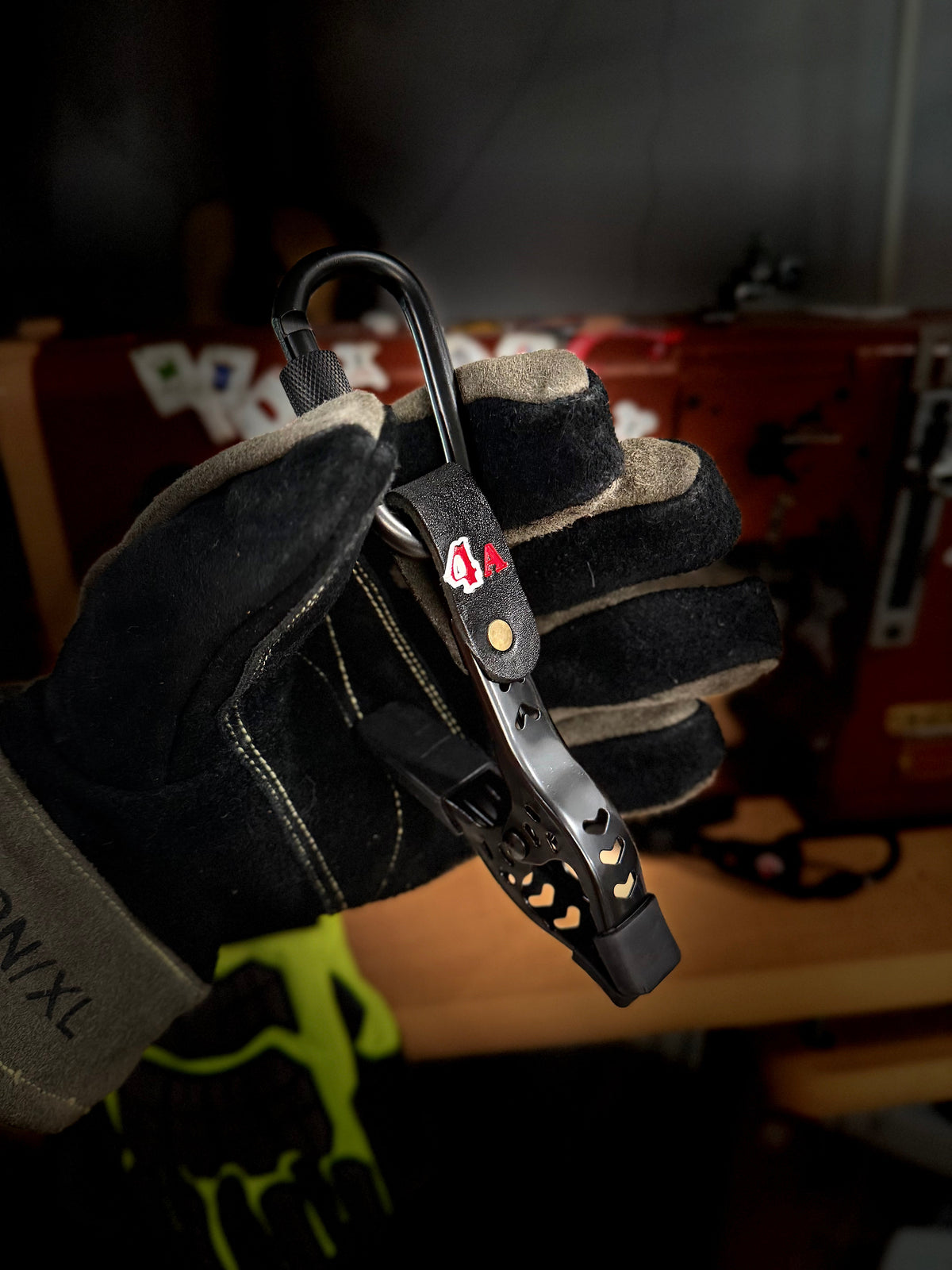 Locking Carabiner Glove Clip - Door Chock