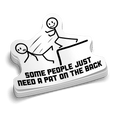 Load image into Gallery viewer, Pat On The Back -  Hard Hat Decal
