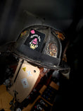 Load image into Gallery viewer, Catchin' Jobs - Leather Helmet Card
