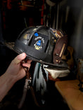 Load image into Gallery viewer, Catchin' Jobs - Leather Helmet Card
